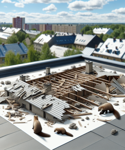 Ile kosztuje naprawa dachu po kunach?