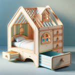 Odkryj zalety łóżka domek z szufladami – porządek i styl w pokoju dziecka