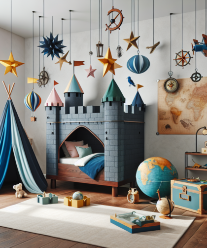 Zbuduj własny zamek! Łóżko domek jako przestrzeń dla młodego odkrywcy