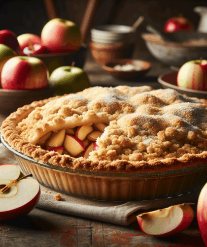 Szarlotka z kruszonką: przepis – klasyka w najlepszym wydaniu