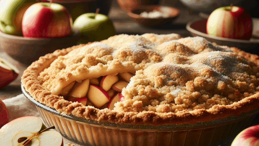 Szarlotka z kruszonką: przepis – klasyka w najlepszym wydaniu