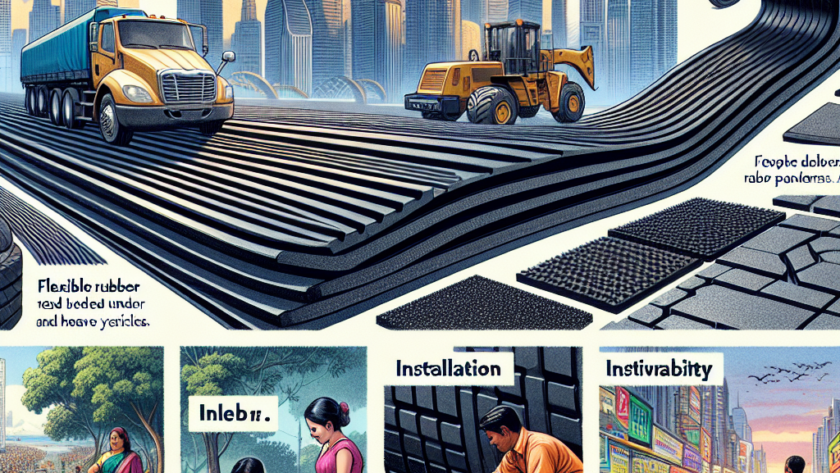 Jakie korzyści dają elastyczne gumowe płyty drogowe?