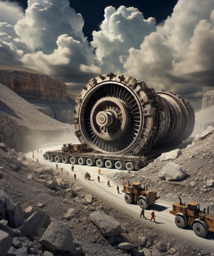 Jak transportować turbiny przez trudny teren?