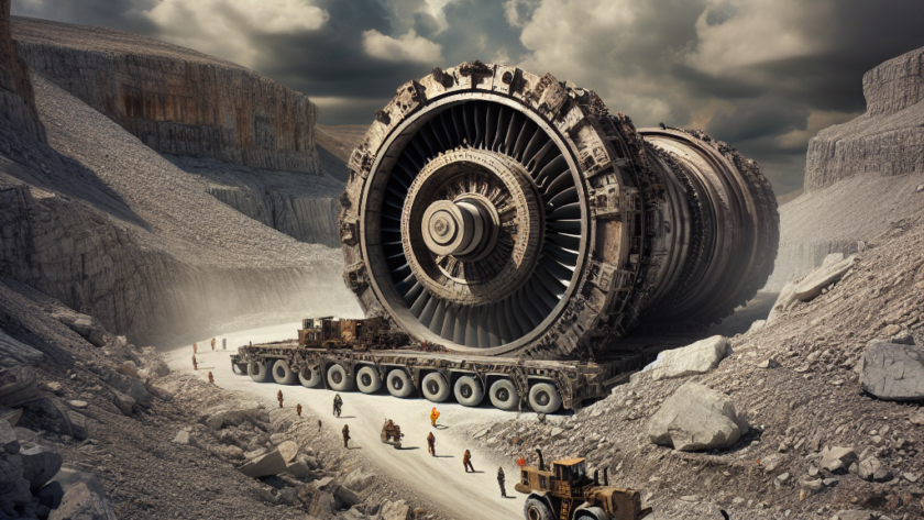 Jak transportować turbiny przez trudny teren?